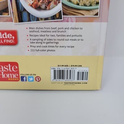Taste of Home Casseroles Cookbook 377 Recipes Family Potluck Meals Hardcover - Thumbnail 4