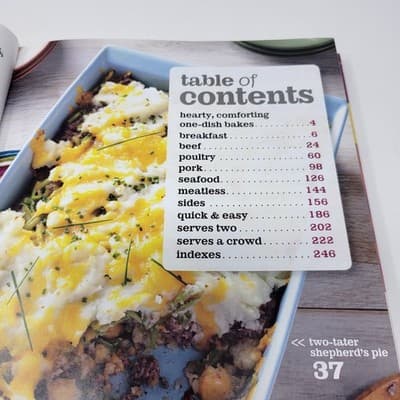 Taste of Home Casseroles Cookbook 377 Recipes Family Potluck Meals Hardcover - Thumbnail 6