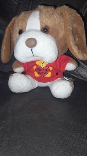 2014 Build A Bear Buddies In Hug A Bear Tshirt Puppy Dog Plush 6" Beagle bulldog - Thumbnail 2