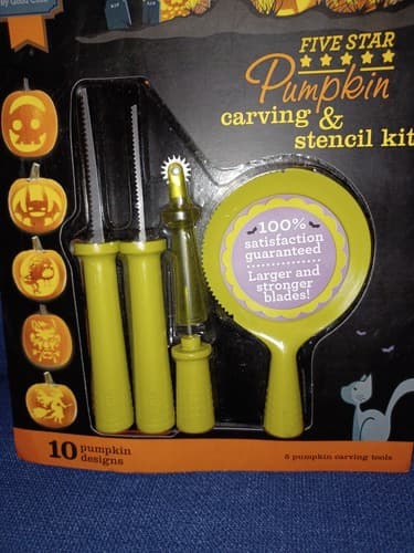 Five Star Sweet Creations Pumpkin Carving & Stencil Kit Halloween - Image 1