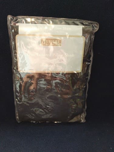 Black Pillow Sham Fits 20" × 26" Jubilee Bed Bath Home One Tailored New - Thumbnail 2