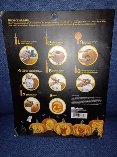 Five Star Sweet Creations Pumpkin Carving & Stencil Kit Halloween - Thumbnail 2