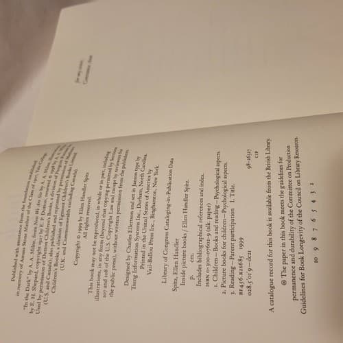 Inside Picture Books Ellen Handler Spitz HC/DJ 1999 Yale University Press - Thumbnail 7