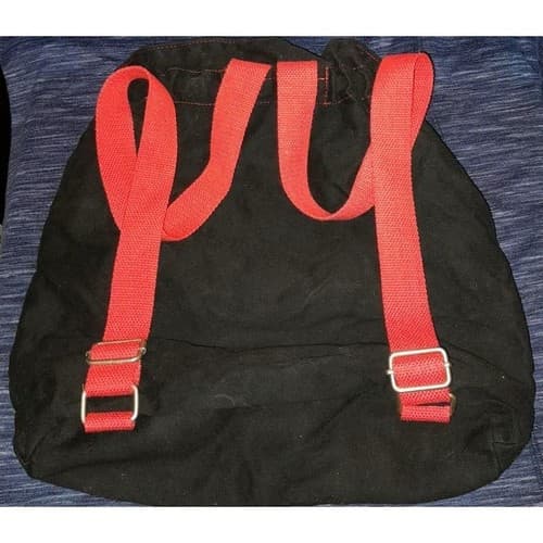 Cat in the Hat Backpack Universal Studios Singapore Exclusive Black Canvas 16x14 - Thumbnail 2