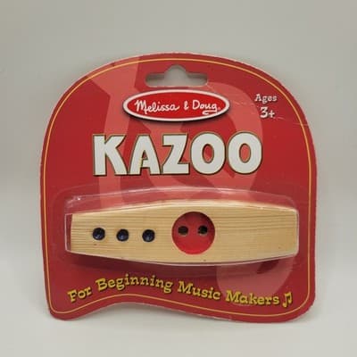 Melissa & Doug Wooden Kazoo Musical Instrument Kids Toy Ages 3+ - Image 1