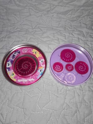 My Little Pony Spirograph Tin 2015 Set | Missing One Wheel & No Pad | See Photos - Thumbnail 2