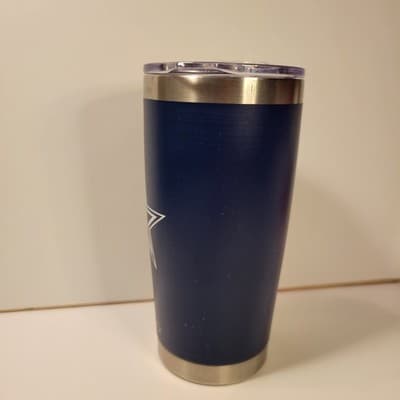Dallas Cowboys Igloo Stainless Steel Tumbler 20 oz Travel Blue Cup Lid - Thumbnail 5
