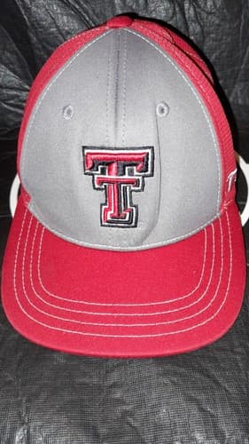 Texas Tech Red Gray Hat Top Of The World Memory Memory Fit One Size 2016 Youth - Thumbnail 3