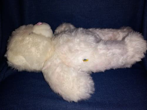 Build A Bear White Pink Mixed Plush Pink Nose Stuffed BABW Voice Box "I Love you - Thumbnail 6