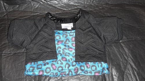 Build A Bear Workshop Black & Blue Leopard Print Top - Thumbnail 2