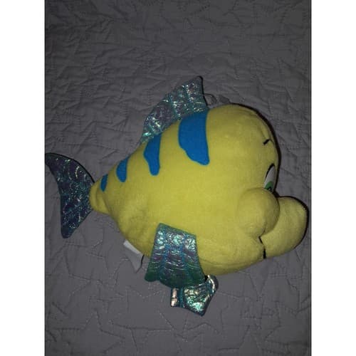 Disney The Little Mermaid Flounder Plush 11" Applause Stuffed Animal Toy - Thumbnail 5