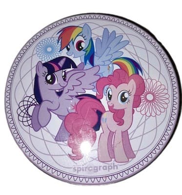 My Little Pony Spirograph Tin 2015 Set | Missing One Wheel & No Pad | See Photos - Image 1