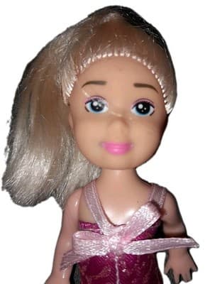 Imagine Angel 4" Blonde Doll with Blue Eyes & Pink Dress Gown Mini Toy Figure - Image 1
