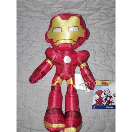 Iron Man Plush 9" Spidey & His Amazing Friends Marvel Red Gold Toy NWT Ironman - Thumbnail 2