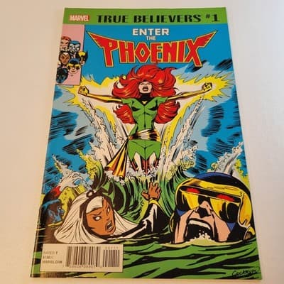 True Believers Enter the Phoenix #1 VF NM Reprint Classic Jean Grey Issue - Image 1