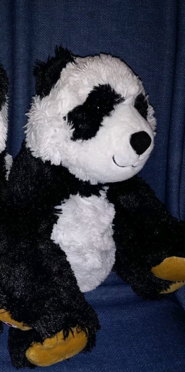 Panda Pawsome Brown Paws Hard Eyes Plush Toy 15” Build A Bear BAB BABW - Thumbnail 2