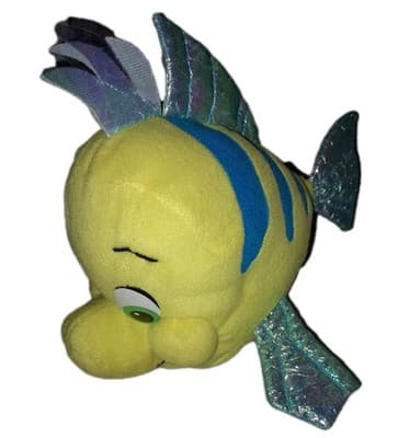 Disney The Little Mermaid Flounder Plush 11" Applause Stuffed Animal Toy - Thumbnail 2