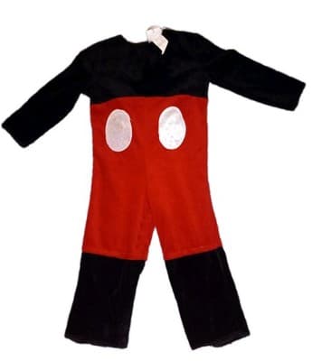 Disney Mickey Mouse Infant Costume 12–18 Months One-Piece Baby Outfit Red Black - Image 1