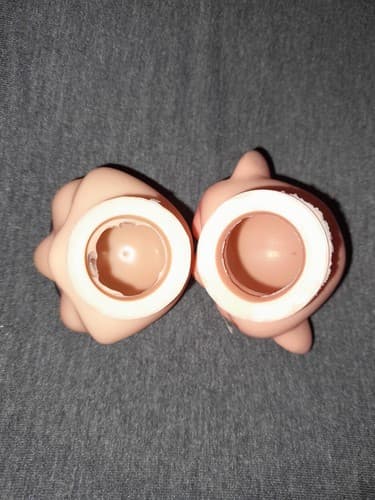 Set of 2 VTG Darice Craft Vinyl Doll Heads Doc & Dopey Snow White's Dwarf - Thumbnail 6