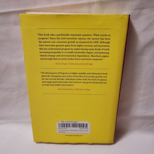 The Mismeasure of Progress: Economic Growth & Critics Hardcover 2020 - Thumbnail 4