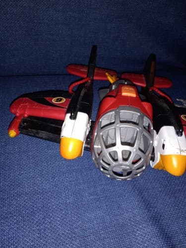 Imaginext Sky Racers Twin Eagle Plane 2009 Fisher Price Mattel T5122 Toy Jet Air - Thumbnail 3