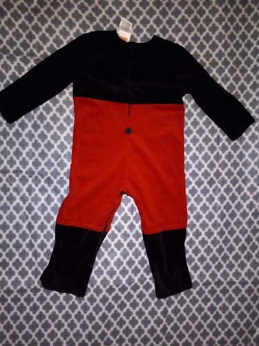 Disney Mickey Mouse Infant Costume 12–18 Months One-Piece Baby Outfit Red Black - Thumbnail 6