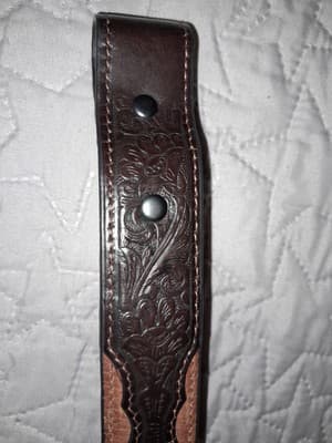 Ariat Belt ONLY Genuine Leather 01/2021 M & F Western PO#85514 18" NO BUCKLE - Thumbnail 3