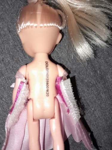 Imagine Angel 4" Blonde Doll with Blue Eyes & Pink Dress Gown Mini Toy Figure - Thumbnail 4