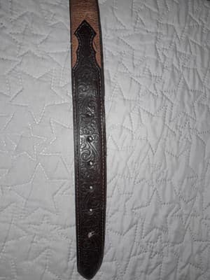 Ariat Belt ONLY Genuine Leather 01/2021 M & F Western PO#85514 18" NO BUCKLE - Thumbnail 5