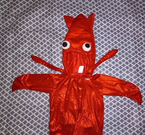 Halloween Costume Toddler Red Squid Target Hyde Eek 2T/3T Measurements In Descri - Image 1