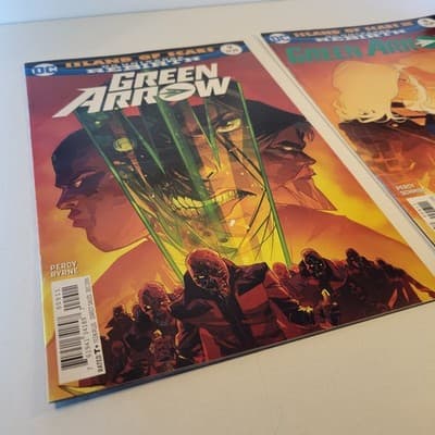 Green Arrow #8 & #9 (2016, DC Rebirth) Island of Scars Parts 1–2 Percy VF/NM Set - Thumbnail 6
