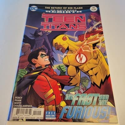Teen Titans #14 (2018, DC) Rebirth – Return of Kid Flash – Percy Eaton VF/NM - Image 1