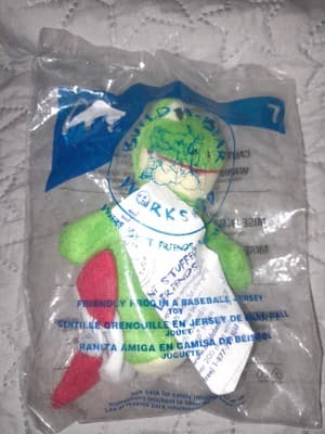 Build-A-Bear Friendly Frog In Baseball Jersey #7 McDonalds Happy Meal Toy 2006 - Thumbnail 2