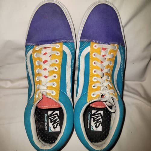 Vans Old Skool ComfyCush Men’s 13 Multi-Color Low Top Skate Shoes - Thumbnail 9