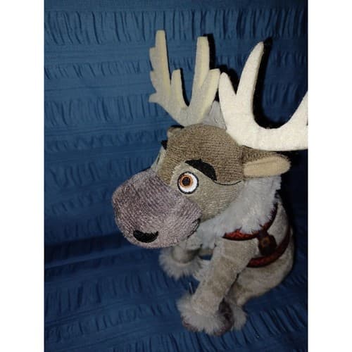 Disney Frozen Sven Plush 7" Reindeer Stuffed Animal Toy Gray Official Disney - Thumbnail 4