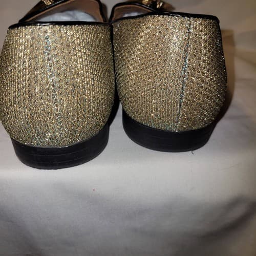 Giorgio Brutini Men’s 10.5D Gold Glitter Loafers Slip-On Dress Shoes X18001 - Thumbnail 8