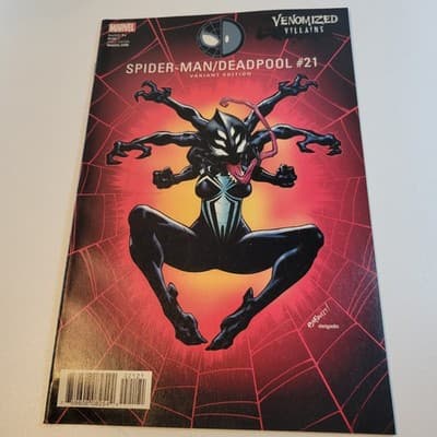 Spider-Man Deadpool #21 B Comic Venomized Variant 2017 Marvel VF/NM - Image 1