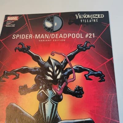 Spider-Man Deadpool #21 B Comic Venomized Variant 2017 Marvel VF/NM - Thumbnail 5