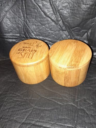 Totally Bamboo Salt & Pepper Keepers Take Life With A Grain Of Salt - Image 1