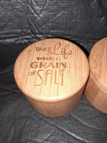 Totally Bamboo Salt & Pepper Keepers Take Life With A Grain Of Salt - Thumbnail 3