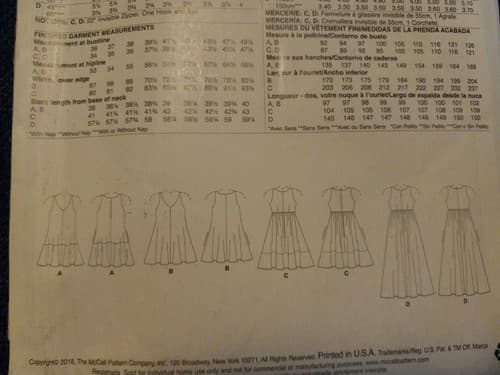 McCalls MP683 Misses Summer Dress Pattern Loose Fitting Pull Over Dress Sz 14-22 - Thumbnail 4