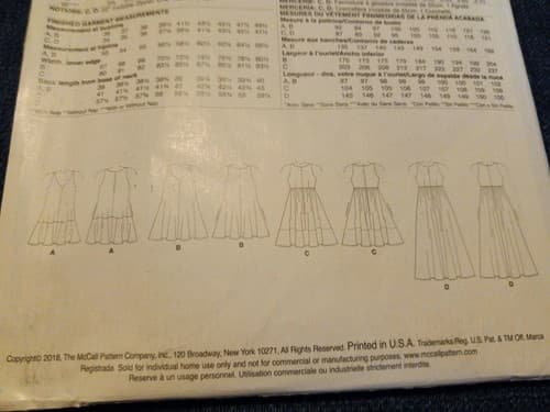 McCalls MP683 Misses Summer Dress Pattern Loose Fitting Pull Over Dress Sz 14-22 - Thumbnail 3