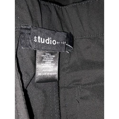 Studio by Torrid Wide Leg Black Career Trousers Plus Size 20 Mid Rise Pants - Thumbnail 5