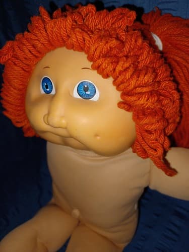 Vintage Cabbage Patch Kids 1978/1982 Doll Red Hair Blue Eyes 16" Tall - Thumbnail 4