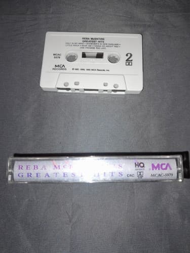 Reba McEntires Greatest Hits Cassette w/ Original Case And Insert 1987 - Thumbnail 3