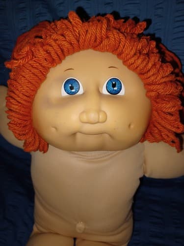 Vintage Cabbage Patch Kids 1978/1982 Doll Red Hair Blue Eyes 16" Tall - Thumbnail 2