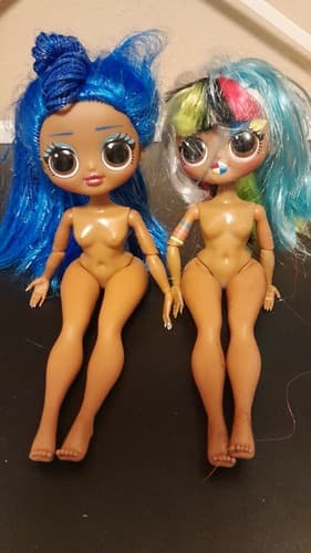 LOL Surprise OMG Lights ANGLES Fashion Doll & Miss Independent Blue Hair Set 2 - Image 1