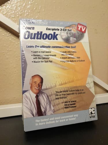 Video Professor Learn Outlook Complete 3-CD Set John W Scherer - New - Image 1
