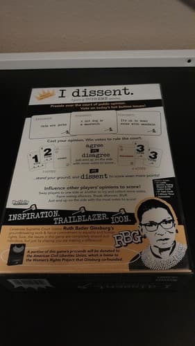 I Dissent A Game Of Supreme Court Opinions Ruth Bader Ginsberg Notorious RBG New - Thumbnail 4