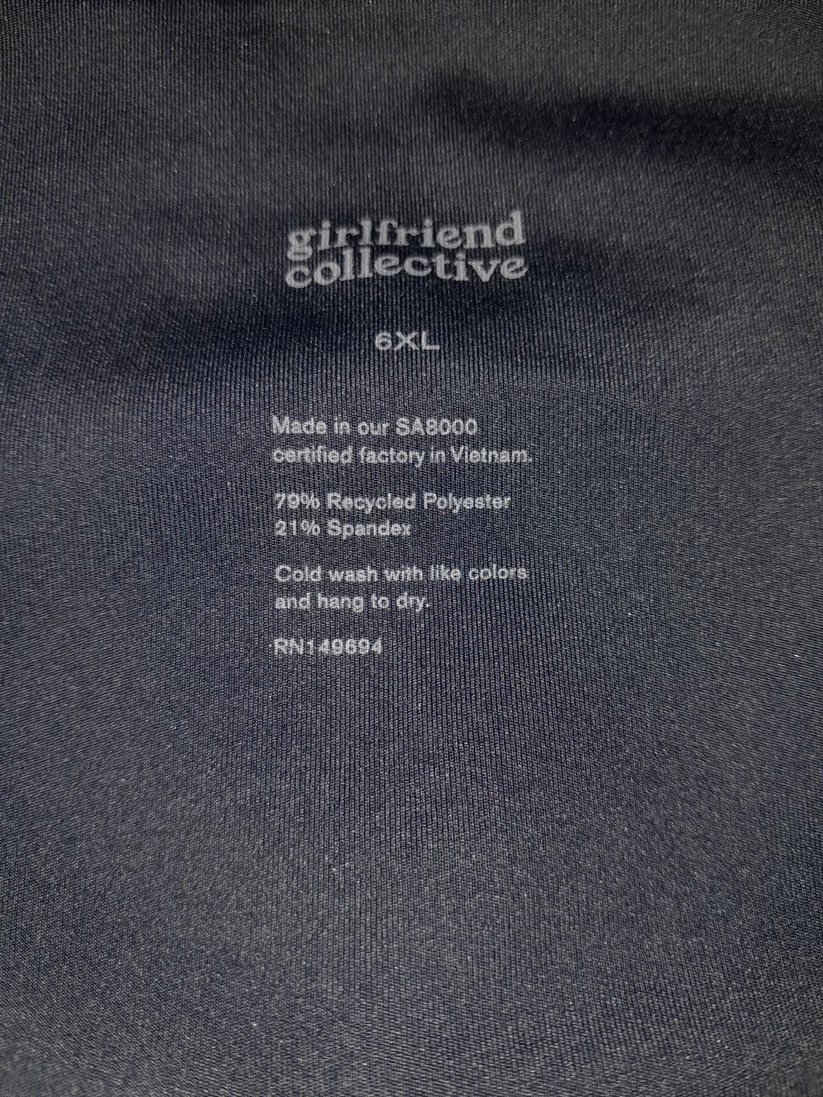 Girlfriend Collective Blue High Rise Compressive Capri Legging w Pockets Sz 6XL - Thumbnail 3